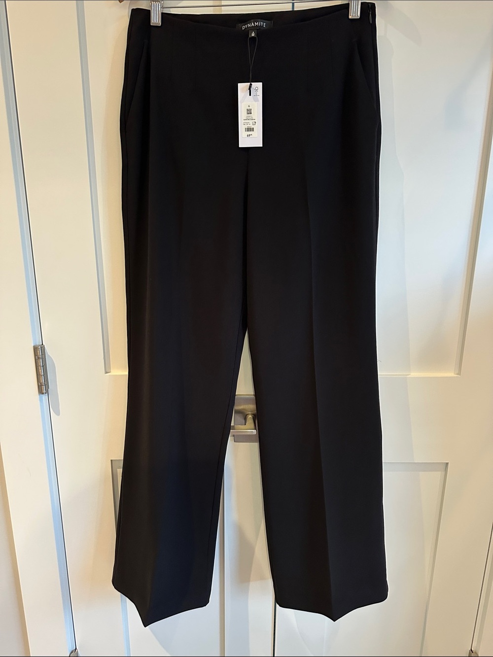 Dynamite Black Wide Leg, High Rise Dress Pants